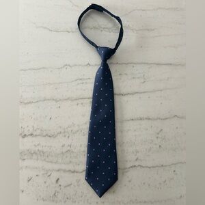 Gymboree Navy Blue Tie with Purple Polka Dots